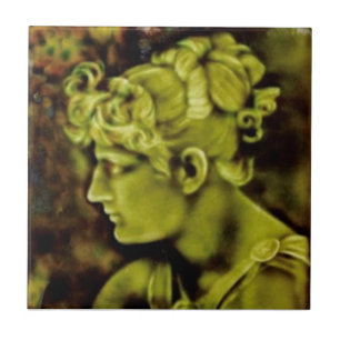 Azulejo Repro Isaac Broome American Parthenia Retratrato