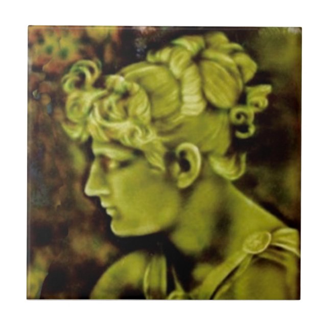 Azulejo Repro Isaac Broome American Parthenia Retratrato (Frente)