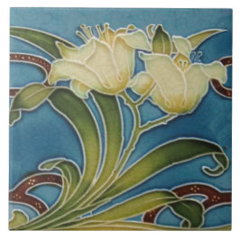 Azulejo Repro Minton China Glazó la frontera de Lirio Art 