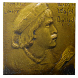Azulejo Repro Olive Green Face