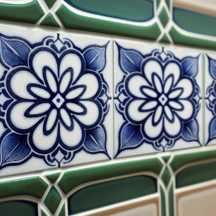 Azulejo Repro Salpicadero Pared Cocina Delft Azul