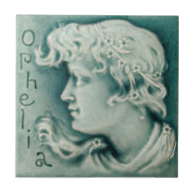 Repro Shakespeare Ophelia Retrato Faux Relief