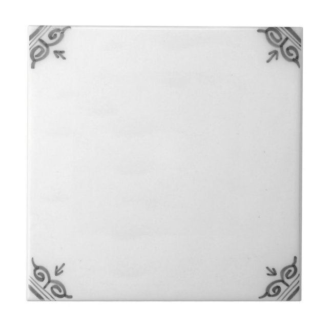Azulejo Repro Tile Delft sencillo al personalizar (Frente)
