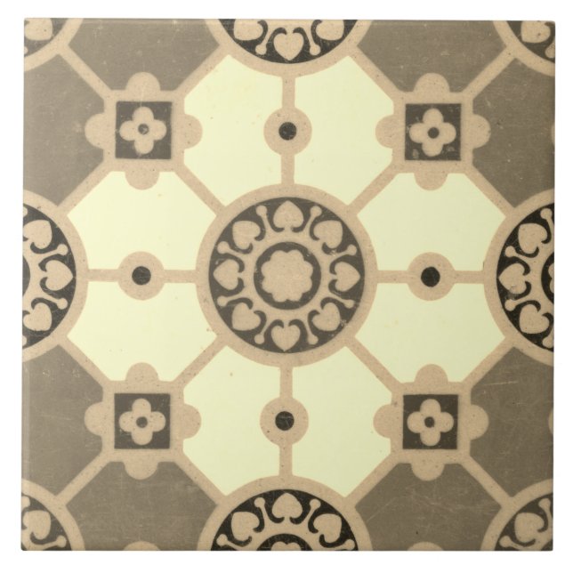 Azulejo Repro Vintage Minton English Tile (Frente)