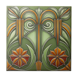 Azulejo Reproducción de arte antiguo Nouveau