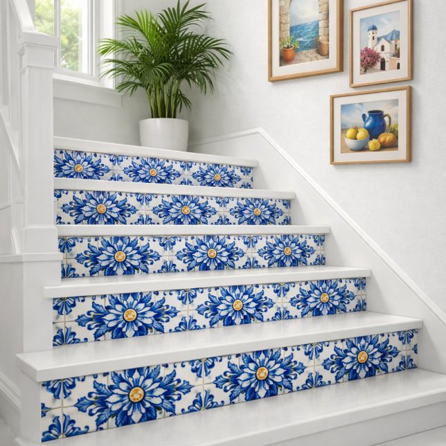 Azulejo Respaldo continuo mexicano azul (Subido por el creador)