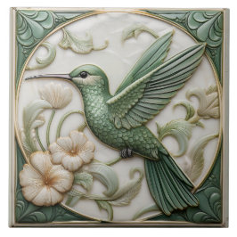 Azulejo Respaldo falso de Left Sage Hummingbird