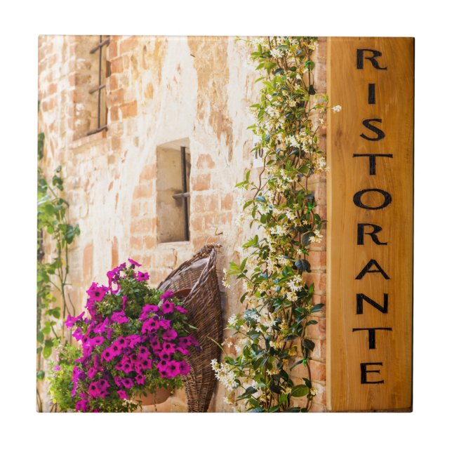 Azulejo Restaurante italiano (Frente)