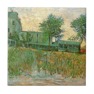 Azulejo Restaurante Sirene, Asnières por Vincent van Gogh