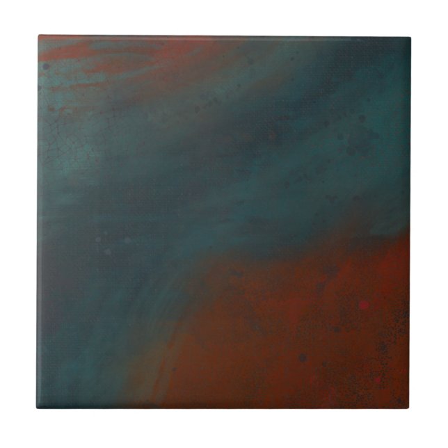 Azulejo Resumen 1: rojos y azules (Frente)