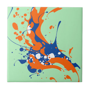 Azulejo Resumen Art Mint Green Arte Moderno salpicar