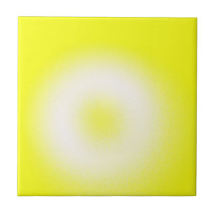 Azulejo Resumen Art Pastel Amarillo Blanco