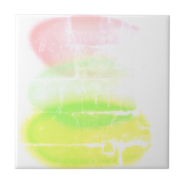 Azulejo Resumen Art Pastel Colores Turquesa (Frente)