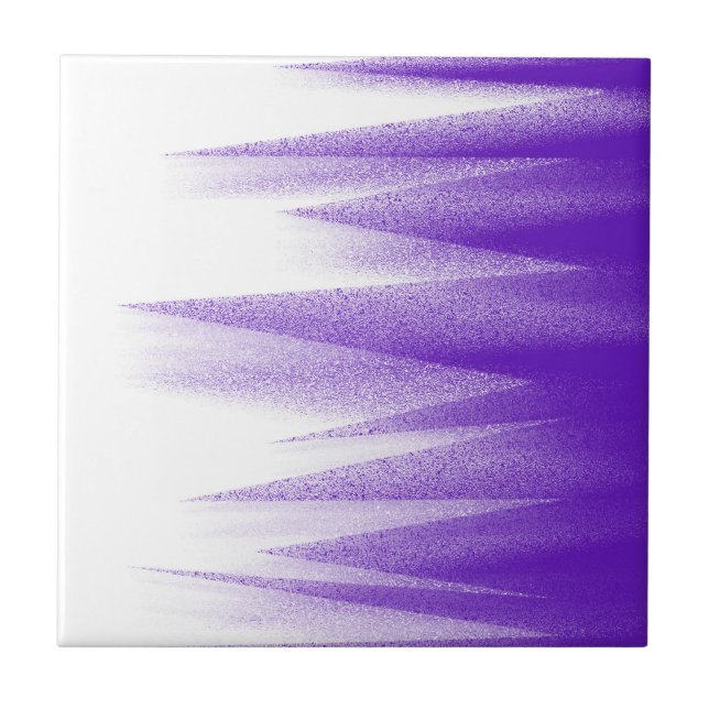 Azulejo Resumen Art Pastel Lavender Purple White (Frente)