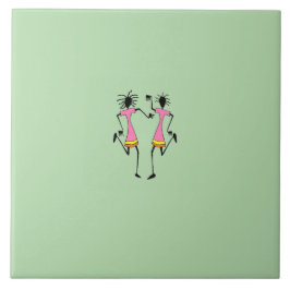 Azulejo Resumen, arte africano, elegante Fiesta de bailari