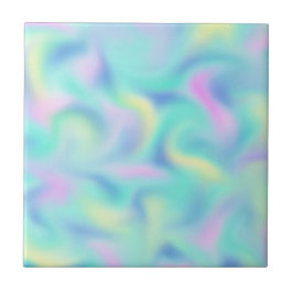 Azulejo Resumen Bonito Pastel Swirls