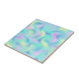 Azulejo Resumen Bonito Pastel Swirls