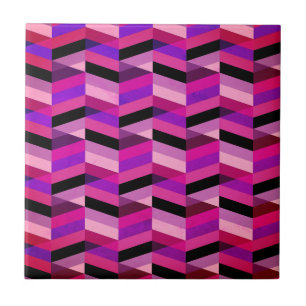 Azulejo Resumen Chevron/Herringbone   Púrpura y violeta