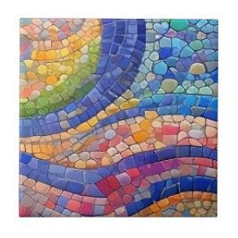 Azulejo Resumen Color del flujo fluido Gaudí arte de imita