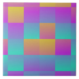 Azulejo Resumen Colores de degradado holográficos