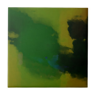Azulejo Resumen de amarillo verde creativo