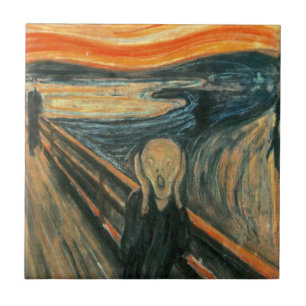 Azulejo Resumen de Arte Moderno de Scream Munch
