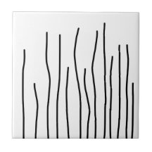 Resumen de arte negro sobre líneas blancas Minimal
