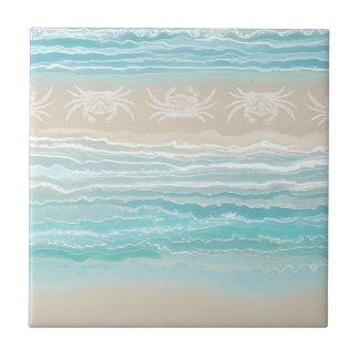 Azulejo Resumen de Beach Ocean Design 292 Crab