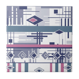 Azulejo Resumen de elementos geométricos modernos ornament