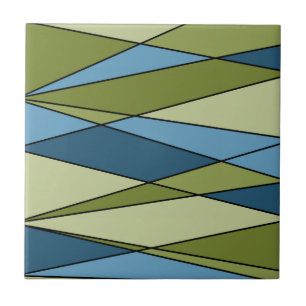 Azulejo Resumen de formas geométricas modernas triángulos