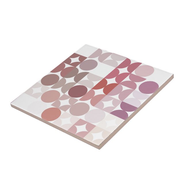 Azulejo Resumen de Hip Media Circles Arte de Fusión Indust (Lado)