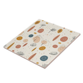 Azulejo Resumen de la colección moderna de Boho Retro