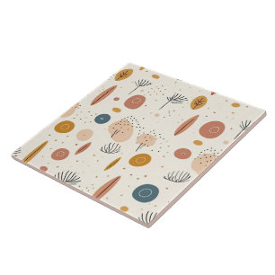 Azulejo Resumen de la colección moderna de Boho Retro