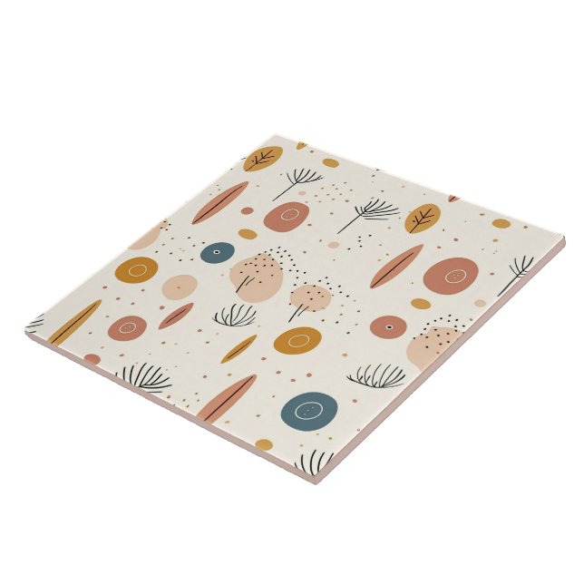 Azulejo Resumen de la colección moderna de Boho Retro (Lado)