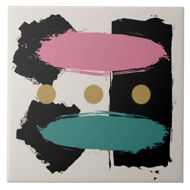 Azulejo Resumen de la "dualidad" del siglo medio (Frente)