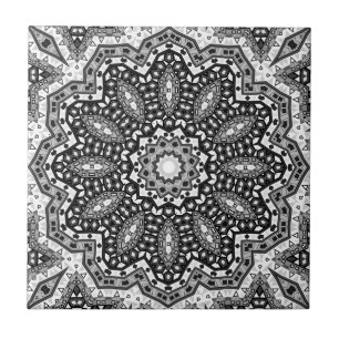 Azulejo Resumen de la mandala folk mandala ethno ornamenta