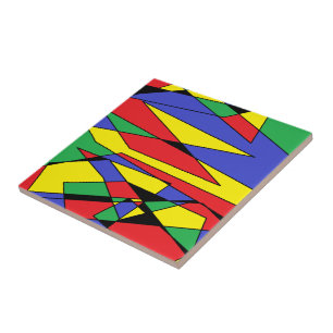 Azulejo Resumen de mosaico cerámico colorido