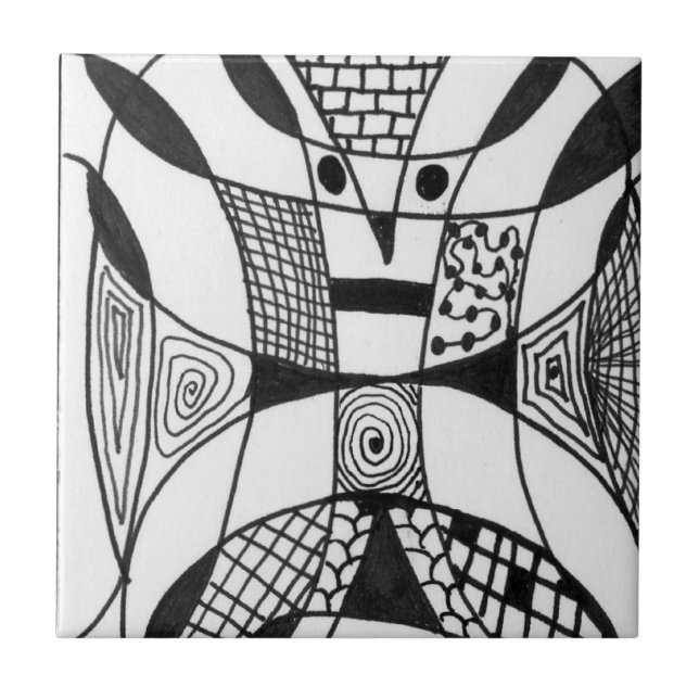 Azulejo Resumen de mosaico cerámico de arte (Frente)