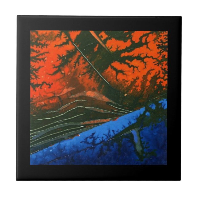 Azulejo Resumen de mosaico cerámico de arte (Frente)