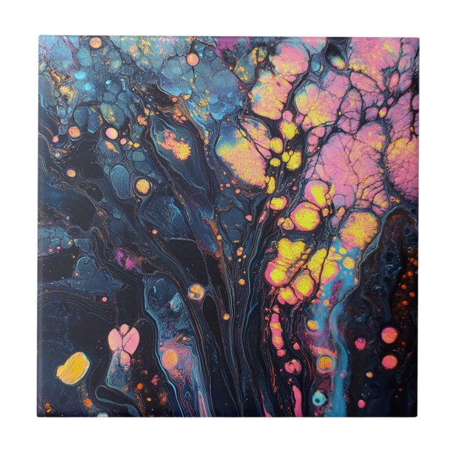 Azulejo Resumen de mosaico de arte irlandés (Frente)