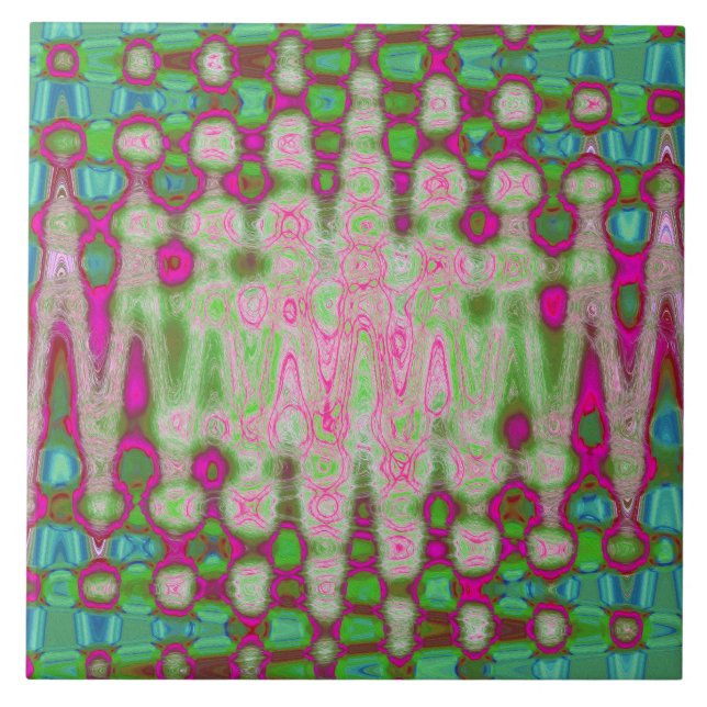 Azulejo Resumen de nubes de tintes de aguijón de marea mag (Frente)