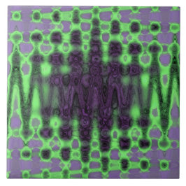 Azulejo Resumen de nubes de tintes verdes y violetas