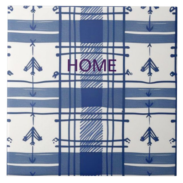 Azulejo Resumen de oro y blanco (Frente)