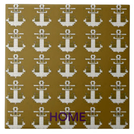 Azulejo Resumen de oro y blanco