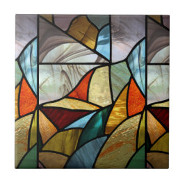 Azulejo Resumen de vidrio multicolor
