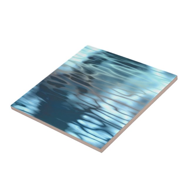 Azulejo Resumen del agua azul (Lado)