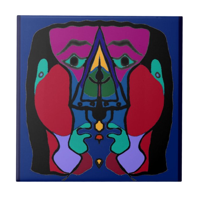 Azulejo Resumen desequilibrado (Frente)