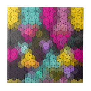 Azulejo Resumen hexágono moderno geométrico forma mosaico