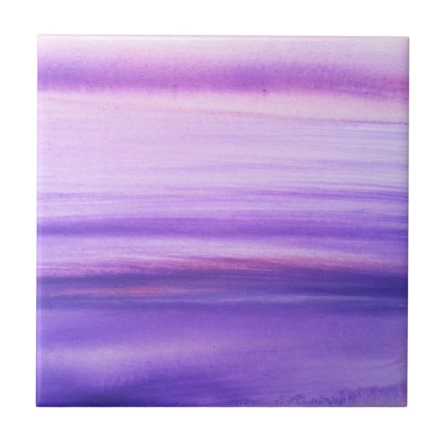 Azulejo Resumen Lilac púrpura Modelo Guay moderno (Frente)