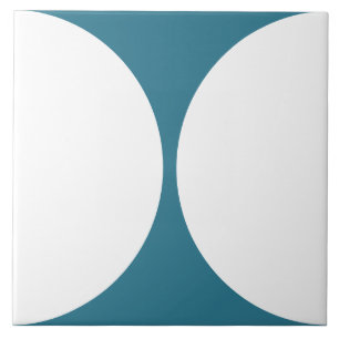 Azulejo Resumen minimalista Círculo verde azulado azul y b